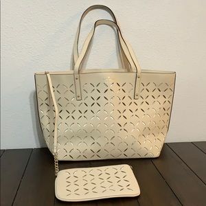 Kate Spade tote with removable wristlet